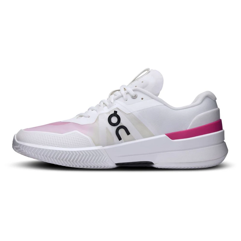 On Running Mens THE ROGER Pro 2 Clay Clay Tennis Shoes (White/Pink) |