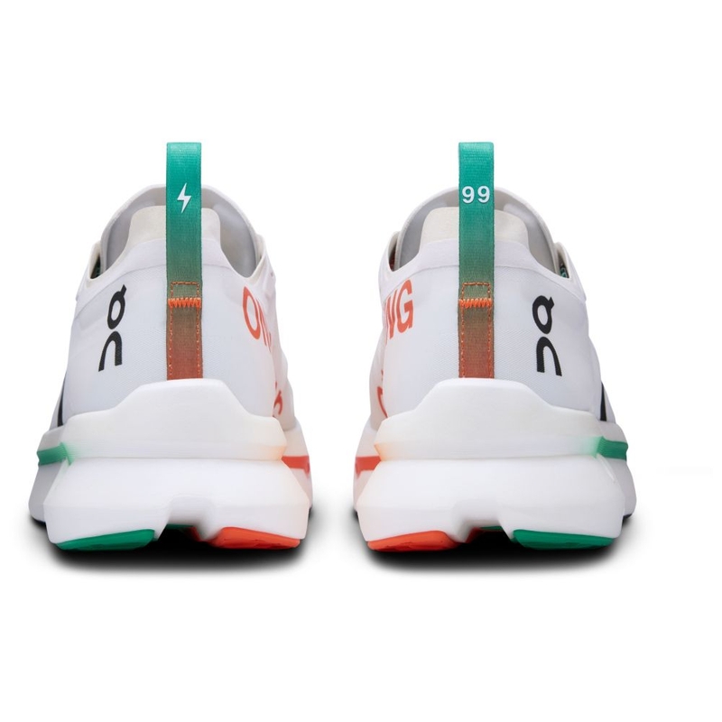 On Running Mens Cloudboom Zone 1 Running Shoes (White/Flame) | Sportpu