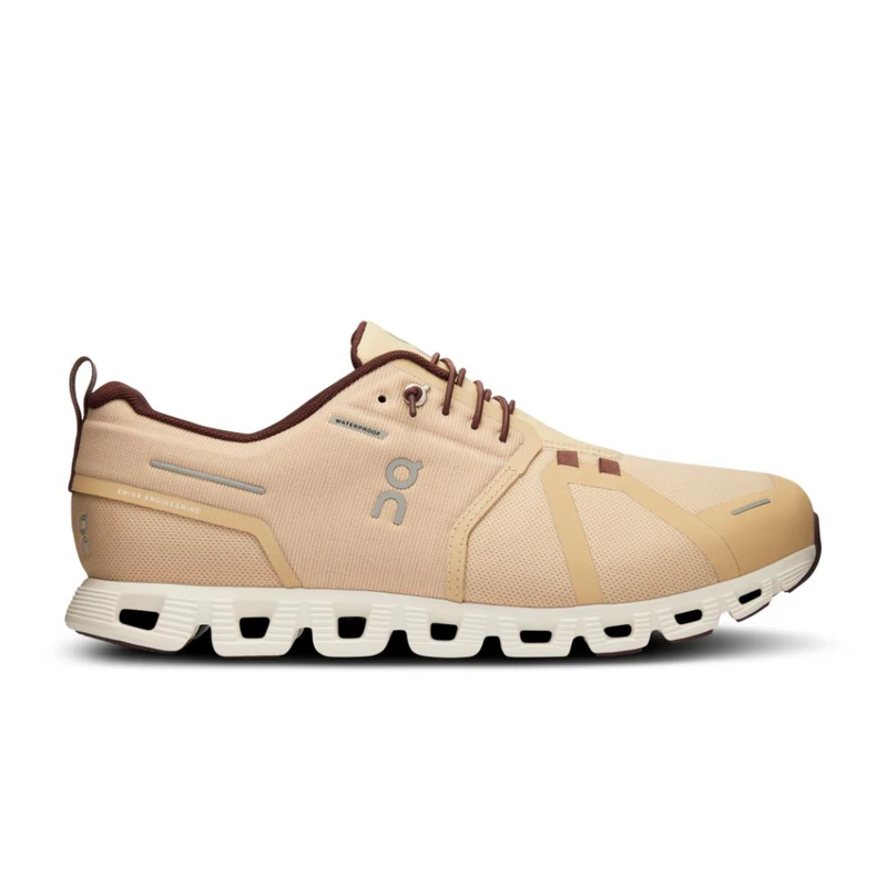On Running Mens Cloud 5 Running Shoes (Savannah/Ivory) | Sportpursuit.