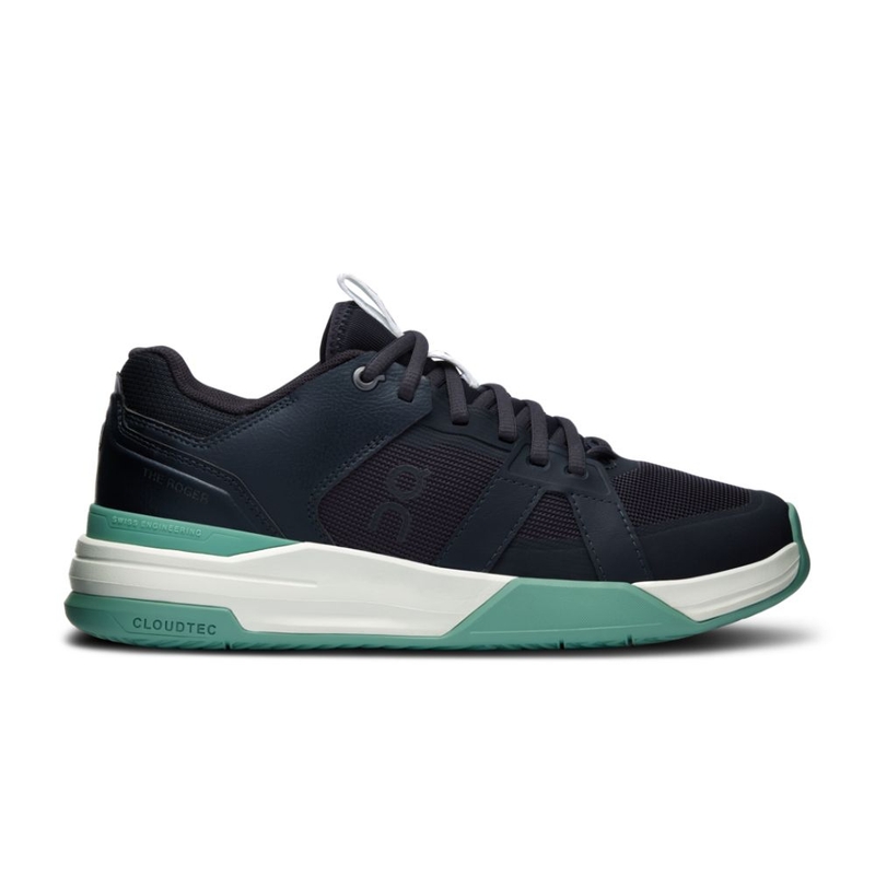 On Running Womens THE ROGER Clubhouse Pro 1 Running Shoes (Black/Green