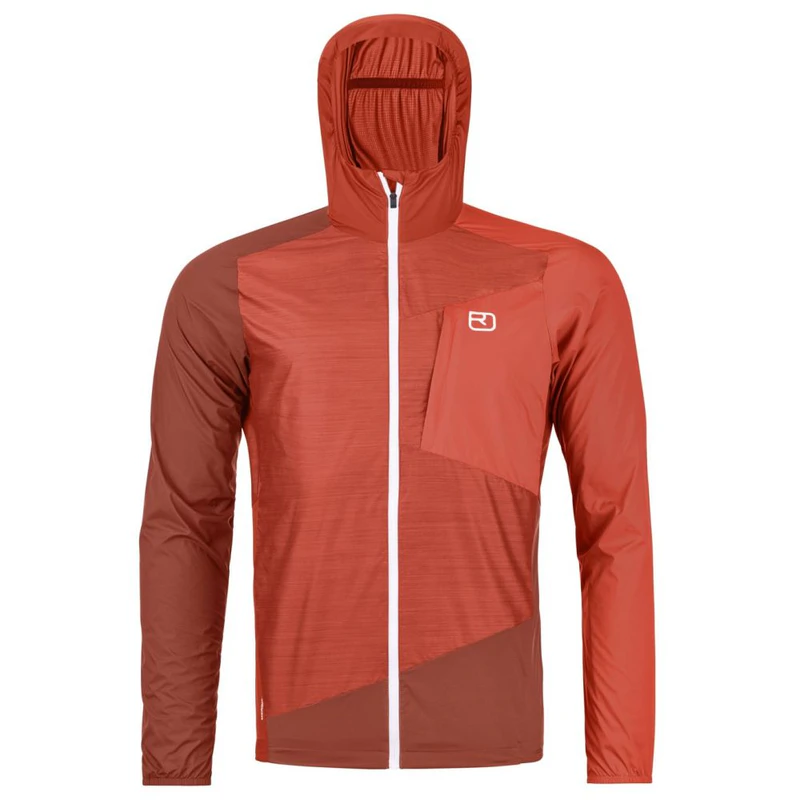 Ortovox Mens Windbreaker Jacket (Cengia Rossa) | Sportpursuit.com