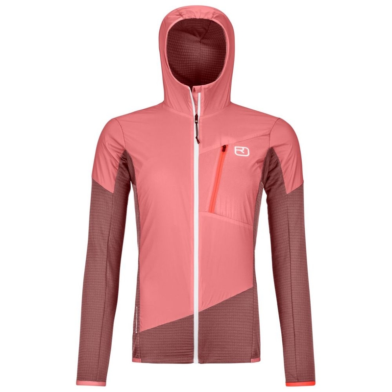 Mammut Womens Rime Light IN Flex Hooded Jacket (Pink/Grape) | Sportpur