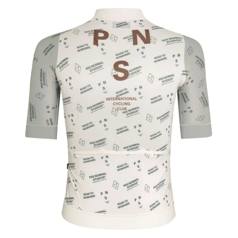パスノーマルスタジオ Mechanism Late Drop Jersey XS PasNormalStudios Mens Mechanism Late Drop Cycling Jersey (Off White Co
