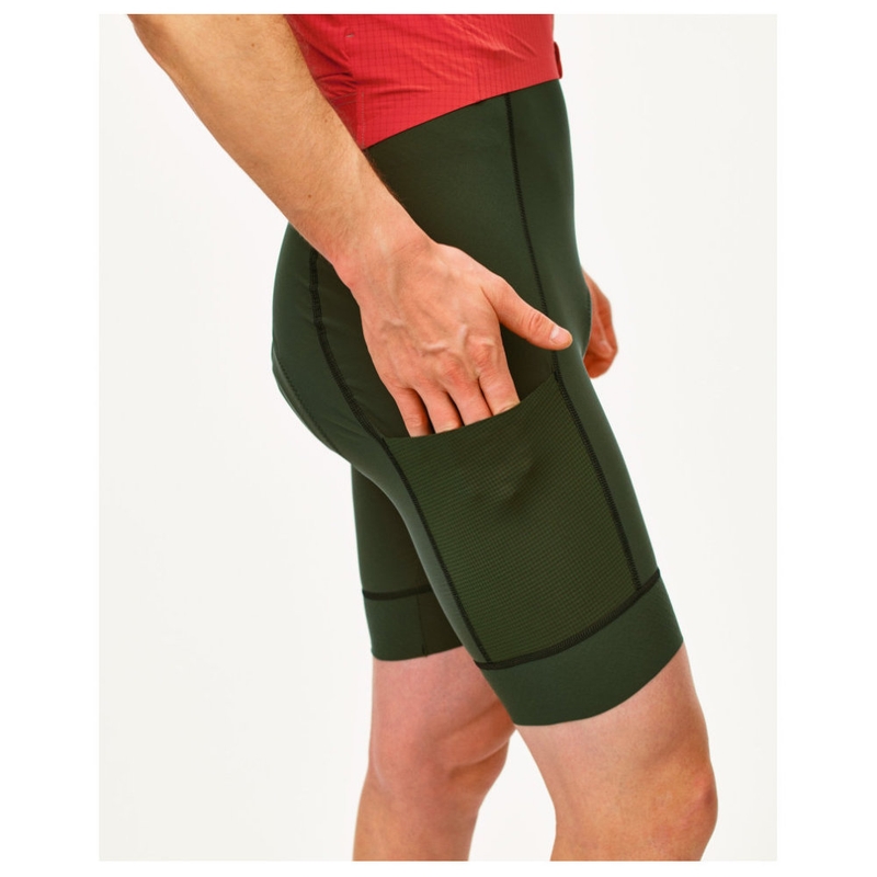 Pas Normal Studios Mens Escapism Light Bib Shorts (Thyme) | Sportpursu