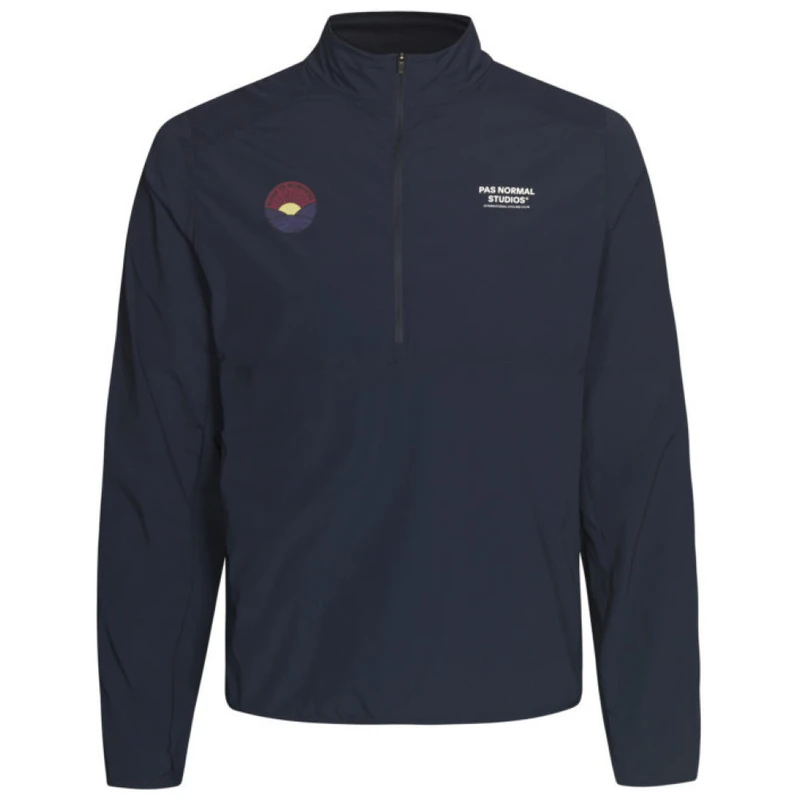 Pas Normal Studios Mens Balance Half Zip Jacket (Navy) | Sportpursuit.