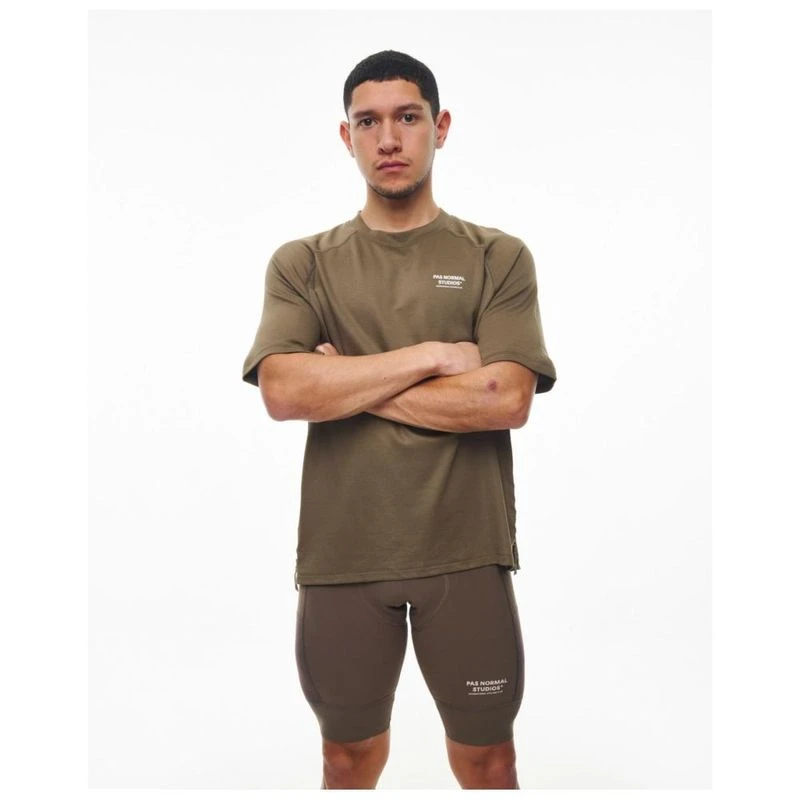 Pas Normal Studios Mens Escapism Technical T-Shirt (Earth) | Sportpurs