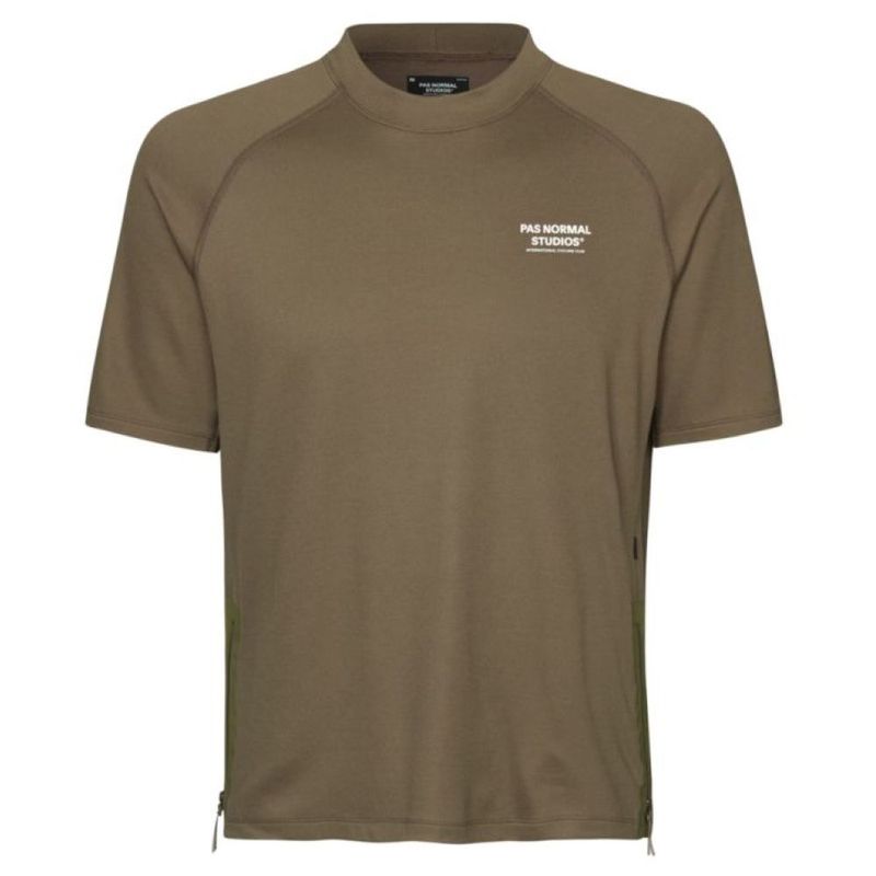 Pas Normal Studios Mens Escapism Technical T-Shirt (Earth) | Sportpurs