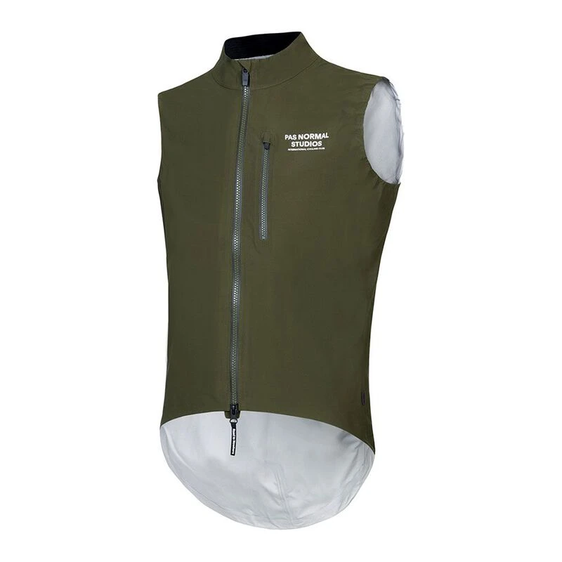 Pas Normal Studios Mens Essential Shield Gilet (Olive) | Sportpursuit.