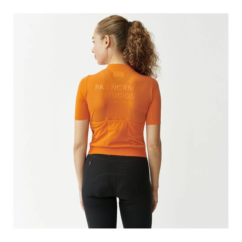 Pas Normal Studios Womens Solitude Mesh Jersey (Orange) | Sportpursuit