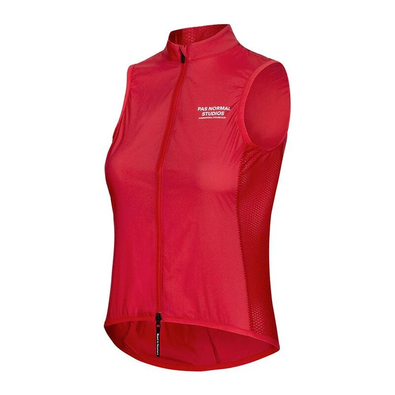 Pas Normal Studios Womens Mechanism Stow Away Gilet (Red) | Sportpursu