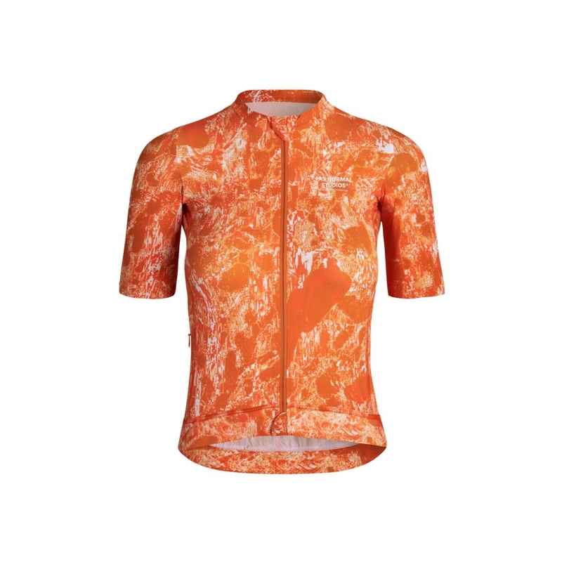 Pas Normal Studios Womens Solitude Mesh Jersey (Orange) | Sportpursuit