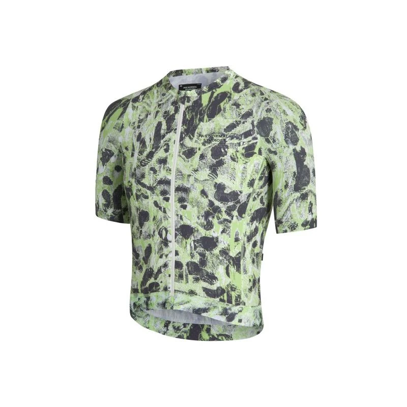 PasNormalStudios Mens Solitude Late Drop Cycling Jersey (Acid Green) |