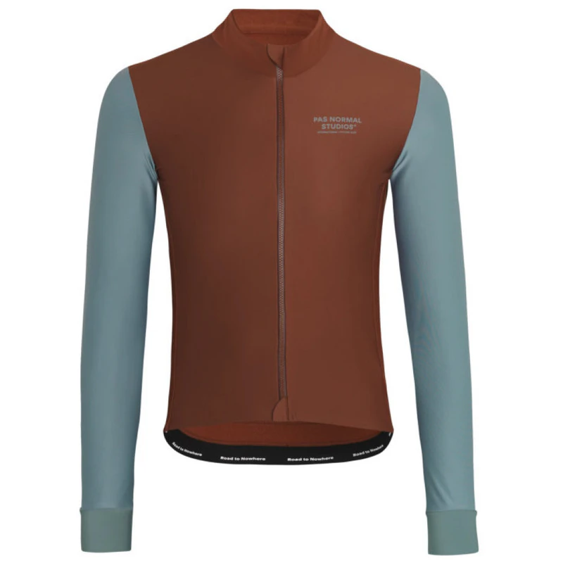 PasNormalStudios Mens Mechanism Thermal Long Sleeve Cycling Jersey (Ma