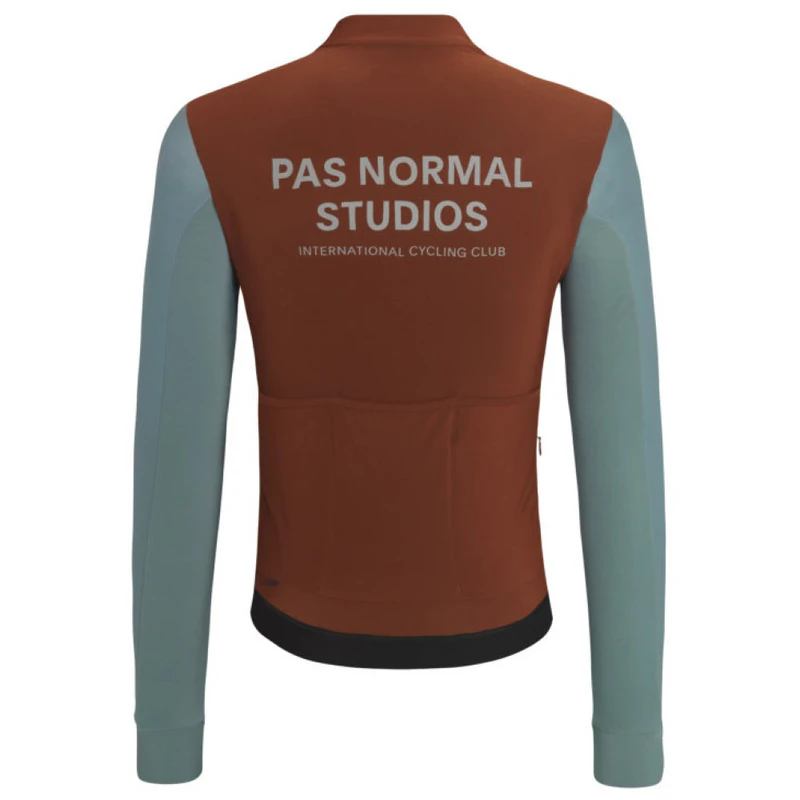 PasNormalStudios Mens Mechanism Thermal Long Sleeve Cycling Jersey (Ma