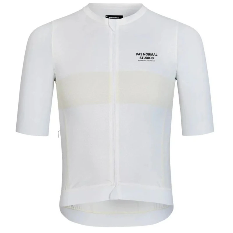 PasNormalStudios Mens Solitude Cycling Jersey (Off White Stripe) | Spo