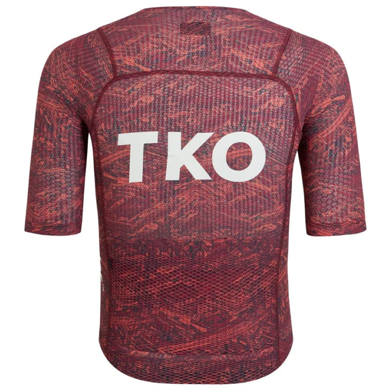 TKO PasNormalStudios Mens T.K.O. Mechanism Pro Zipless Jersey (Red Beehive