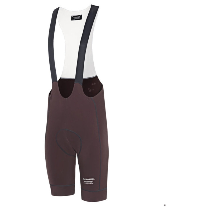 PasNormalStudios Mens Escapism Light Bib Shorts (Dark Red) | Sportpurs