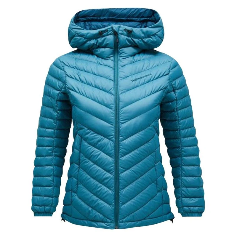 Peak Performance Womens Frost Down Hood Jacket (Hydro Fresh) | Sportpu