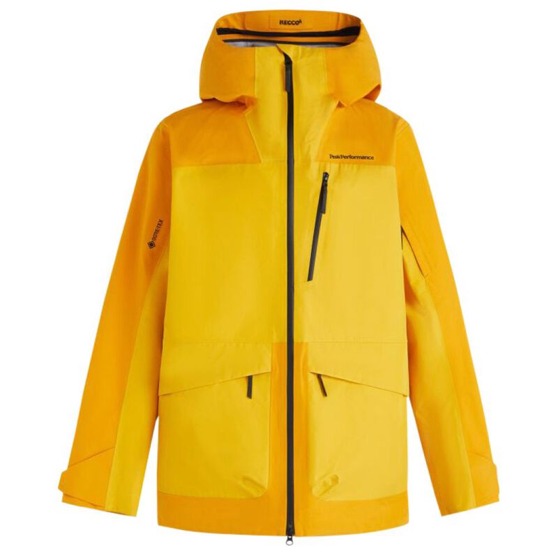 PeakPerformance Mens Vertical 3L Jacket (Blaze Tundra/Pure Gold) | Spo