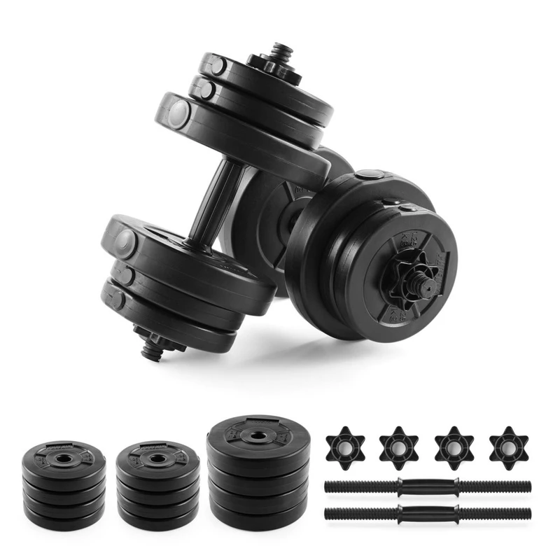 Phoenix Fitness 20kg Adjustable Weight Set (Black) | Sportpursuit.com