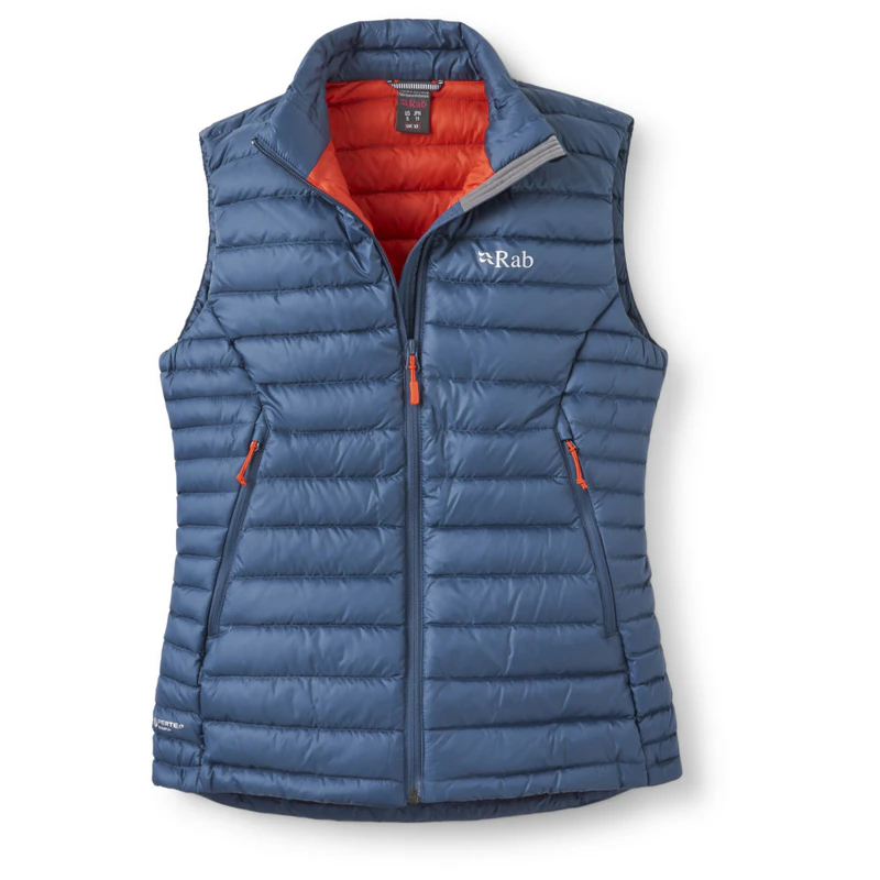 Rab Womens Microlight Down Gilet Orion Blue Sportpursuit rab-womens-microlight-down-gilet-orion-blue-sportpursuit