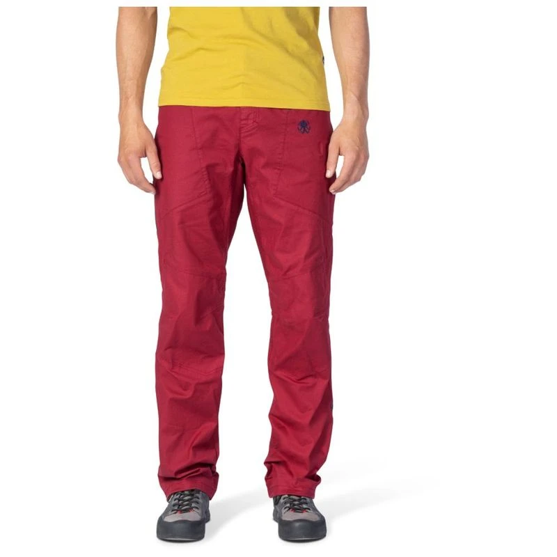 Rafiki Mens Crag Trousers (Red/Dark Grey) | Sportpursuit.com