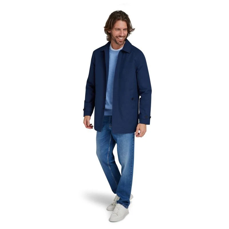 RagingBull Mens Classic Car Coat Jacket (Navy) | Sportpursuit.com