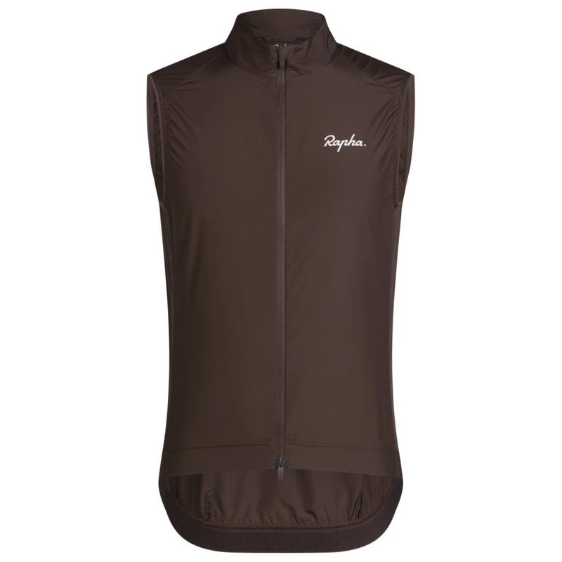 Rapha Mens Core Gilet (Deep Coffee/White) | Sportpursuit.com