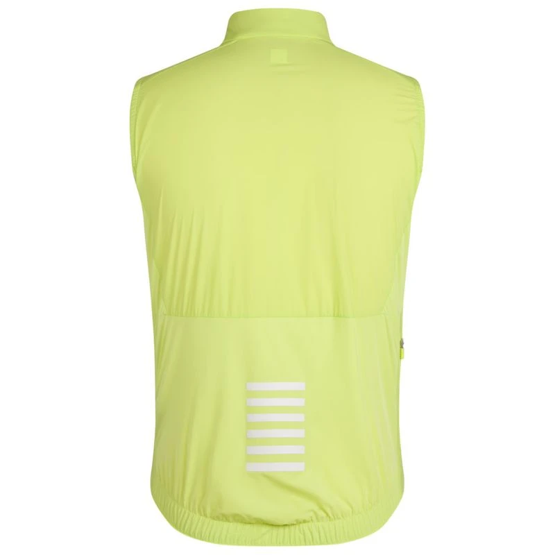 Rapha Mens Pro Team Insulated Gilet (Lime Green/White) | Sportpursuit.