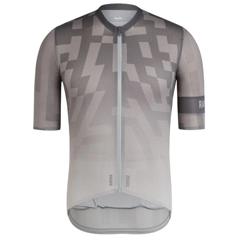 Rapha Mens Pro Team Flyweight Aero Block Jersey (Grey) | Sportpursuit.