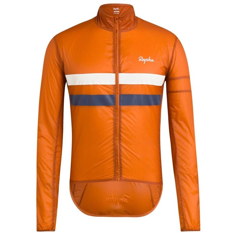 Rapha Mens Brevet Flyweight Wind Jacket (Burnt Orange) | Sportpursuit.