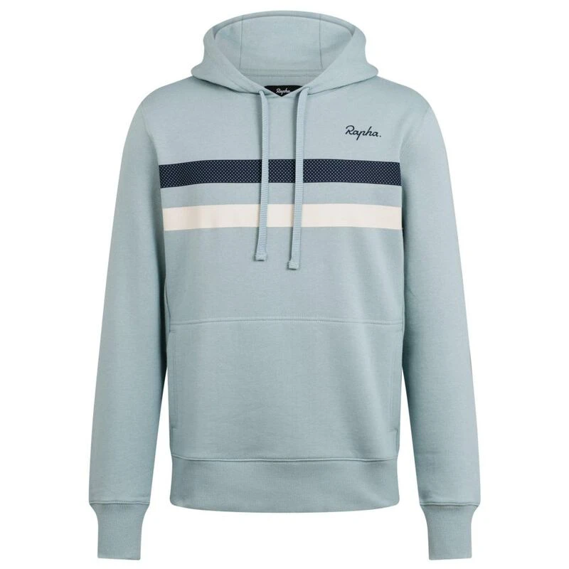 Rapha Mens Brevet Hoodie (Light Blue) | Sportpursuit.com