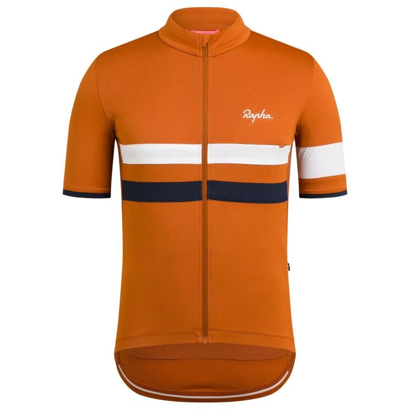 Rapha Mens Brevet Lightweight Jersey (Burnt Orange) | Sportpursuit.com