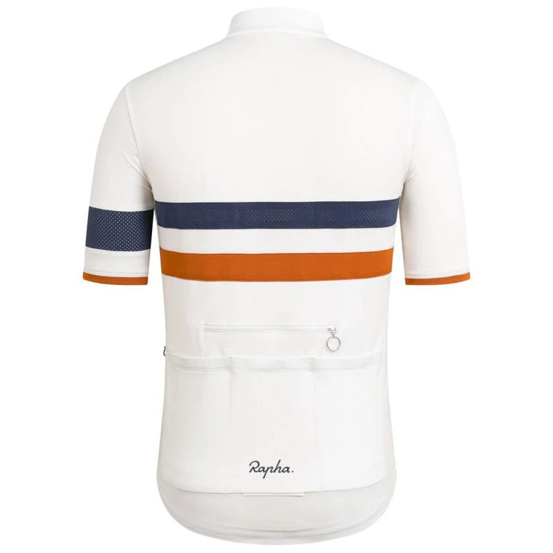Rapha Mens Brevet Lightweight Jersey (White) | Sportpursuit.com