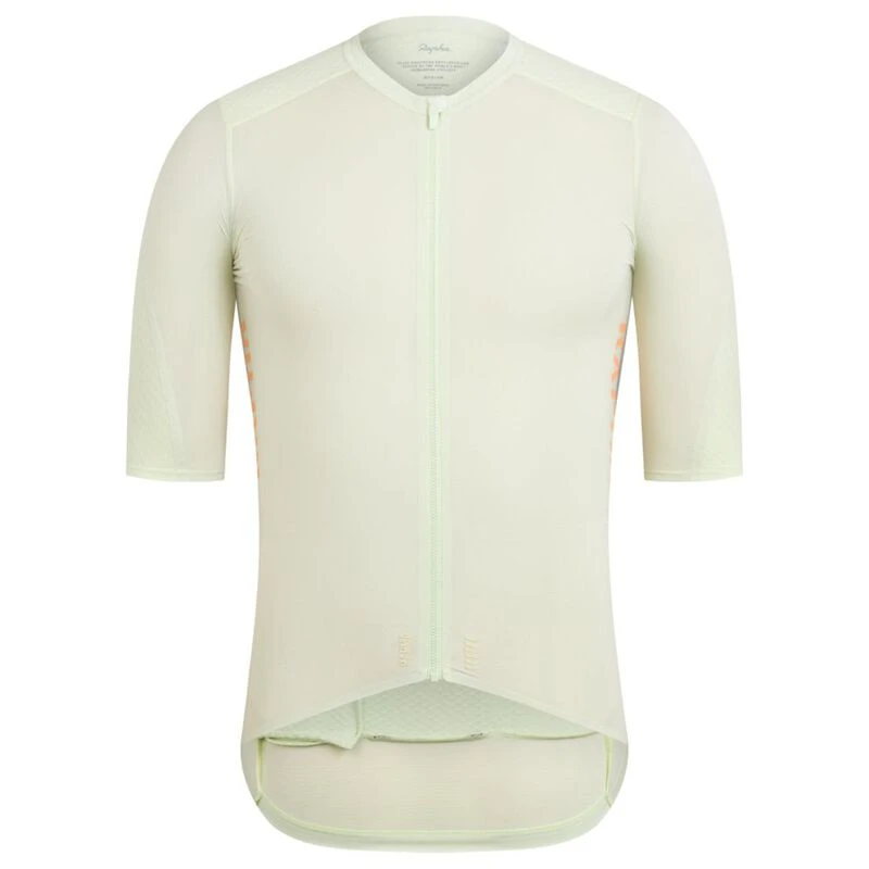 Rapha Mens Pro Team Aero Jersey (Light Green/Peach) | Sportpursuit.com