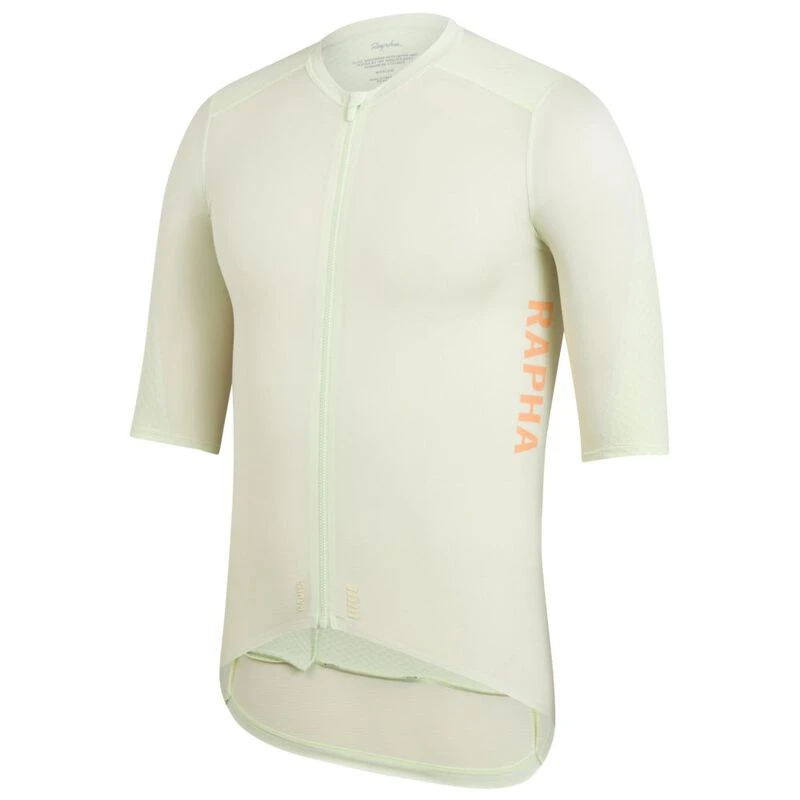 Rapha Mens Pro Team Aero Jersey (Light Green/Peach) | Sportpursuit.com