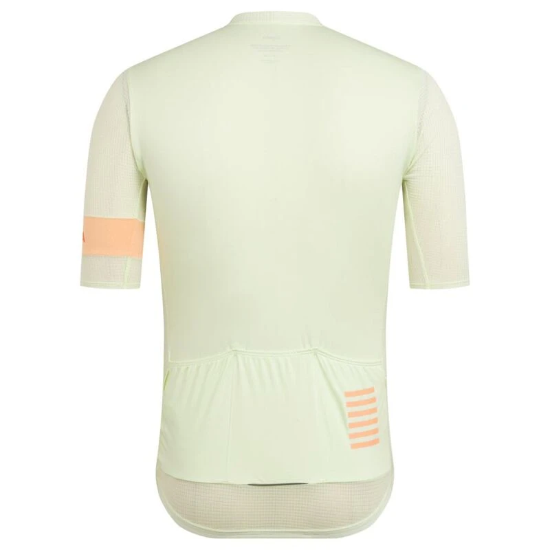 Rapha Mens Pro Team Flyweight Jersey (Light Green/Peach) | Sportpursui