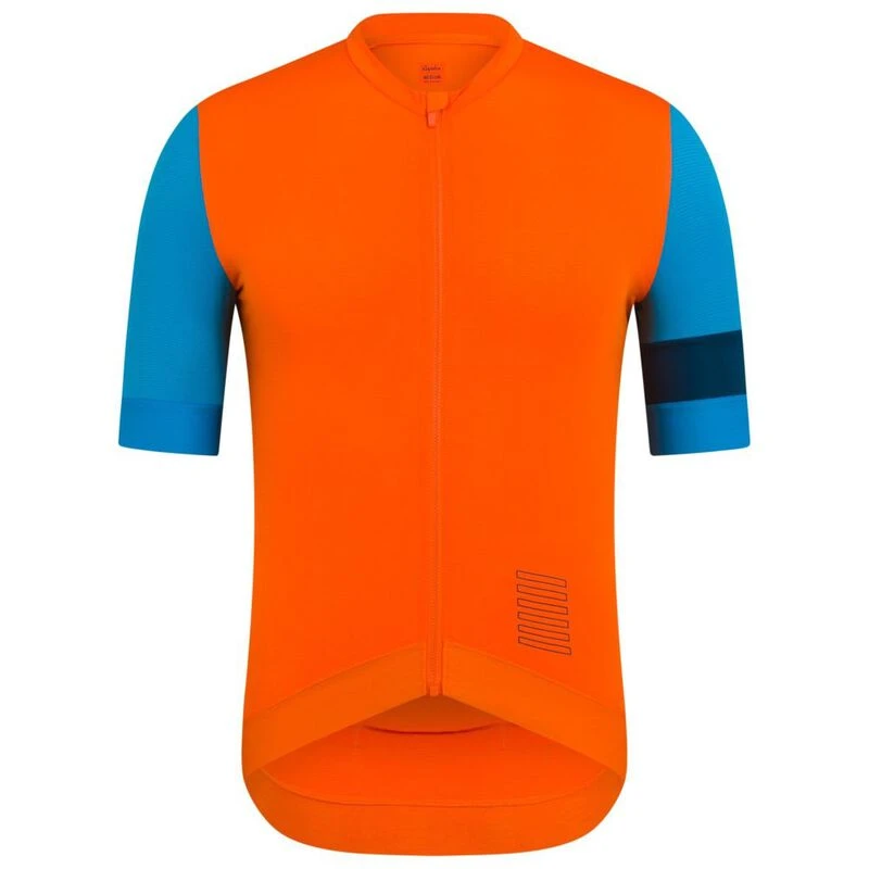 Rapha Mens Pro Team Training Jersey (Orange/Teal) | Sportpursuit.com