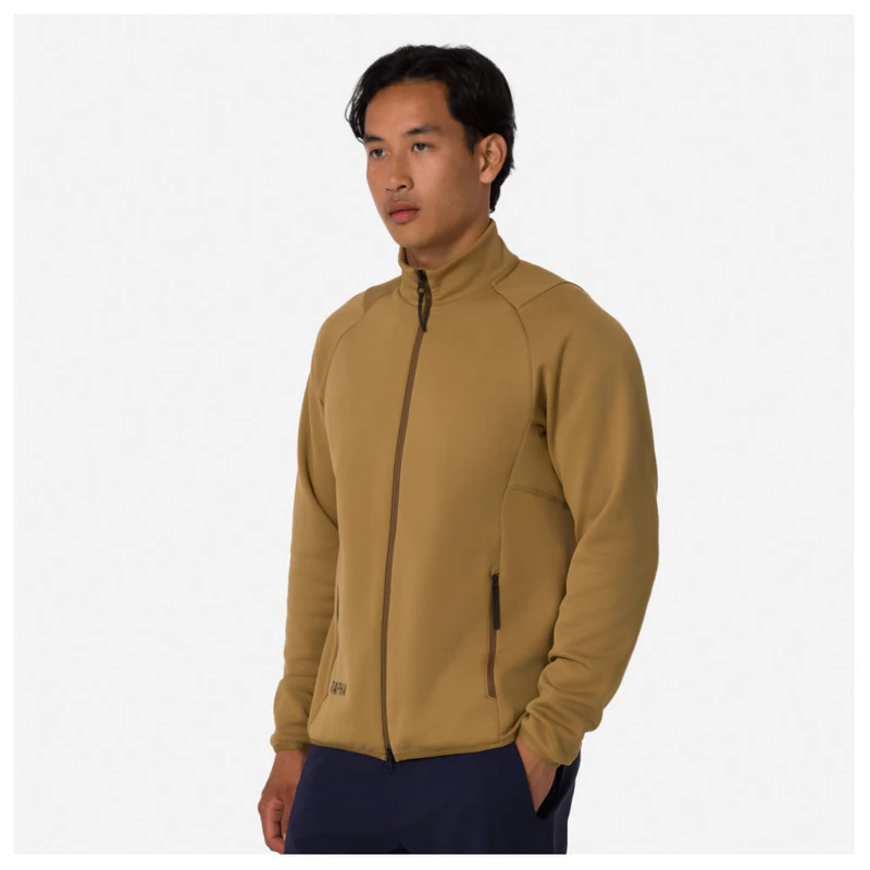 Rapha Mens Roadwear Long Sleeve Cycling Jersey (Faded Gold/Brown