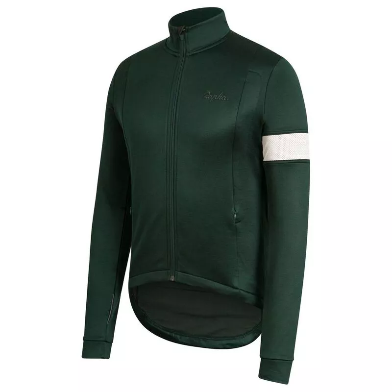 Rapha Mens Winter Jersey (Dark Green) | Sportpursuit.com