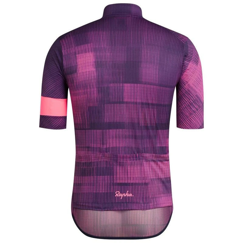 Rapha Mens Classic Flyweight Jersey (Dark Navy/High-Vis Pink) | Sportp