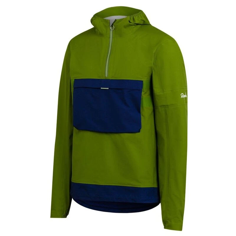 Rapha Mens Explore Hooded GORE-TEX Pullover Waterproof Jacket (Green)
