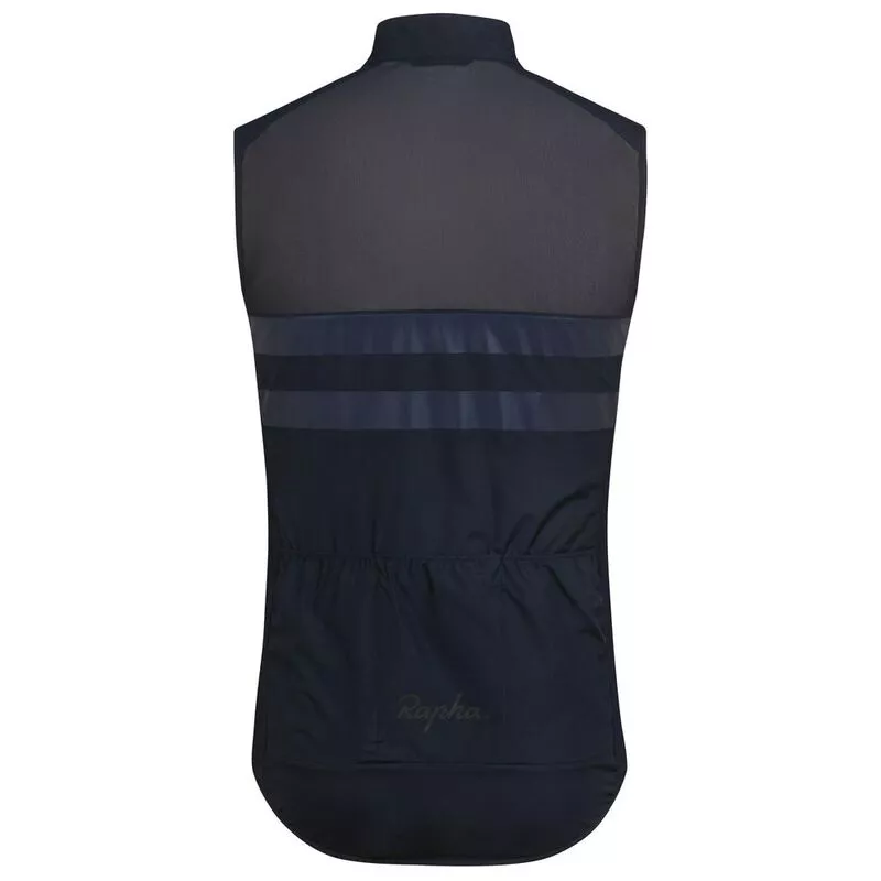Rapha Mens Brevet Gilet With Pockets Gilet (Dark Navy) | Sportpursuit.