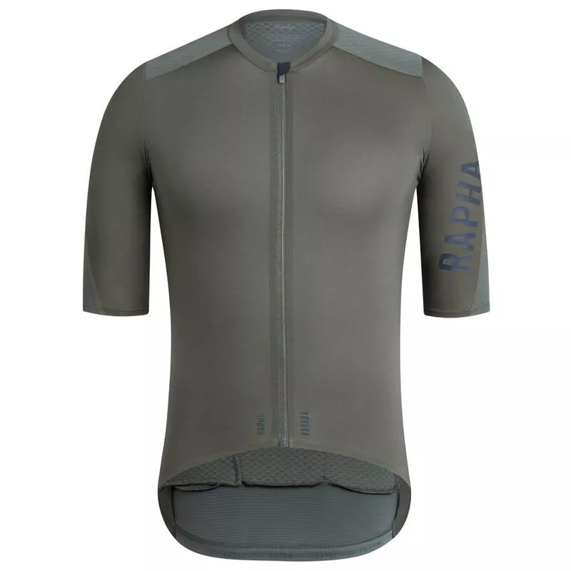 Rapha Mens Pro Team Aero Jersey (Green/Grey) | Sportpursuit.com