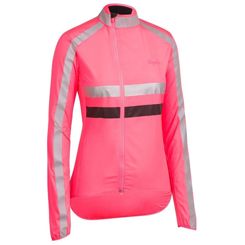Rapha Womens Brevet Visibility Jacket (High-Vis Pink) | Sportpursuit.c