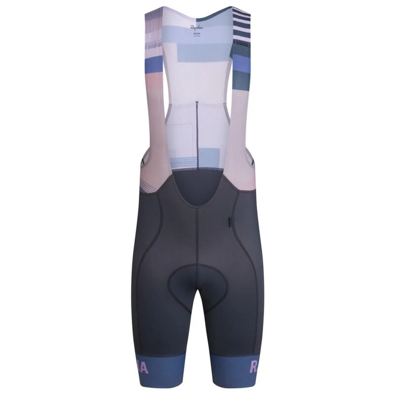 Rapha Mens Pro Team Regular Bib Shorts II (Dark Grey/Blue) | Sportpurs
