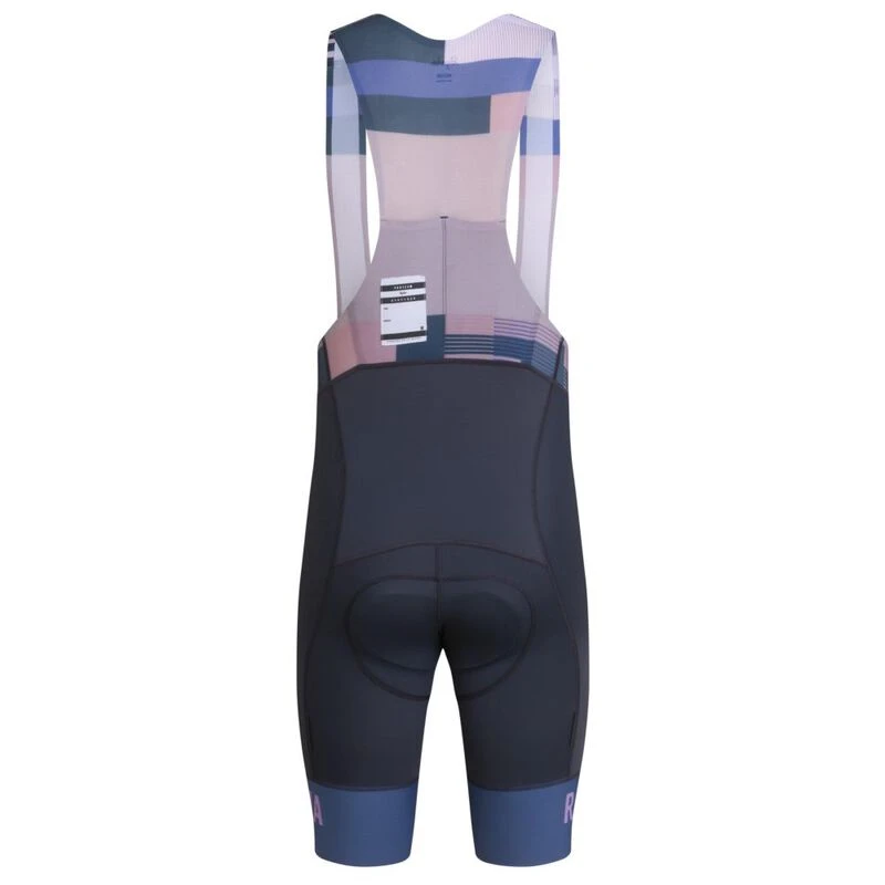 Rapha Mens Pro Team Regular Bib Shorts II (Dark Grey/Blue) | Sportpurs