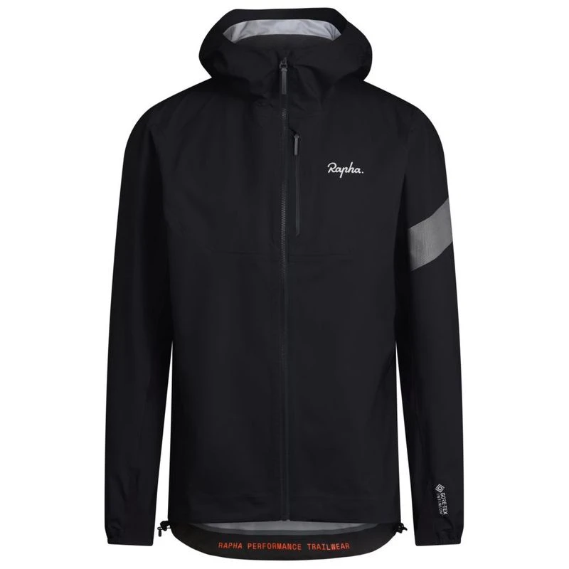 Rapha Mens Trail GORE-TEX Infinium Jacket (Black/Light Grey Marl) | Sp