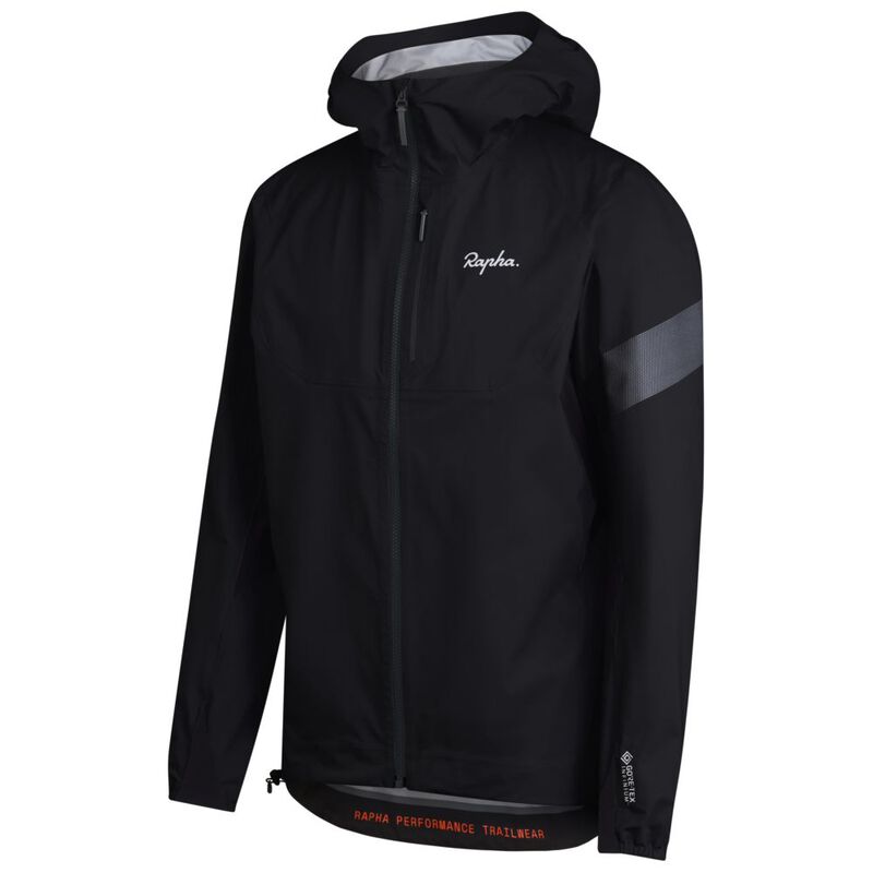 Rapha Mens Trail GORE-TEX Infinium Jacket (Black/Light Grey Marl) | Sp