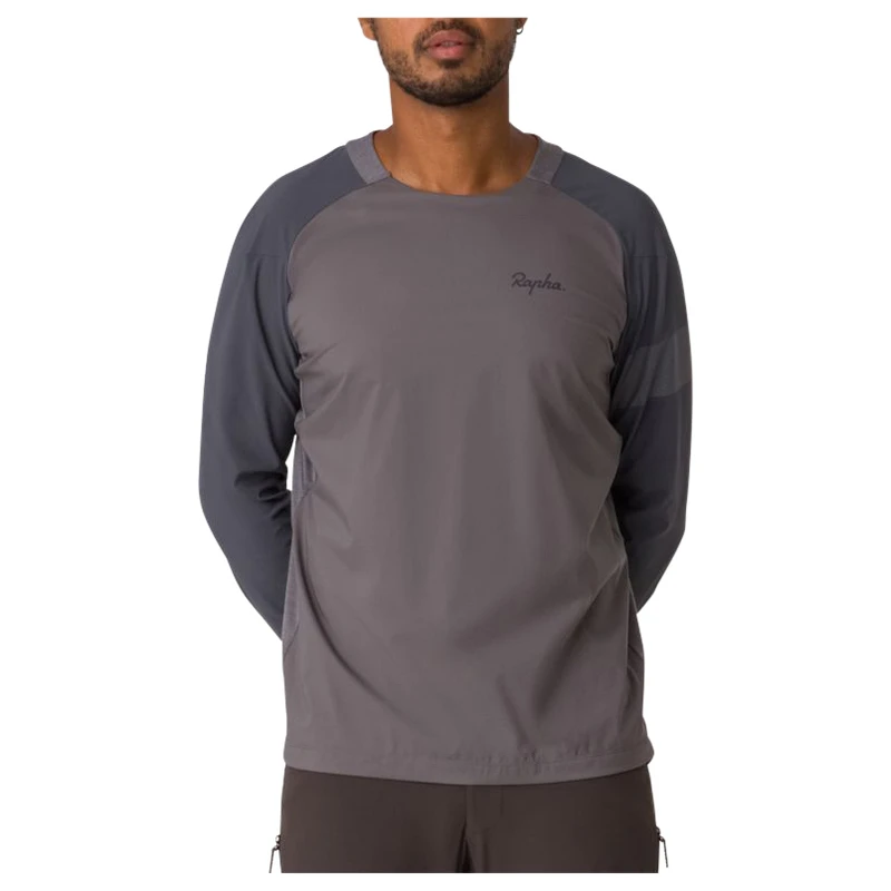 Rapha Mens Trail Windblock Jersey (Mushroom/Grey) | Sportpursuit.com